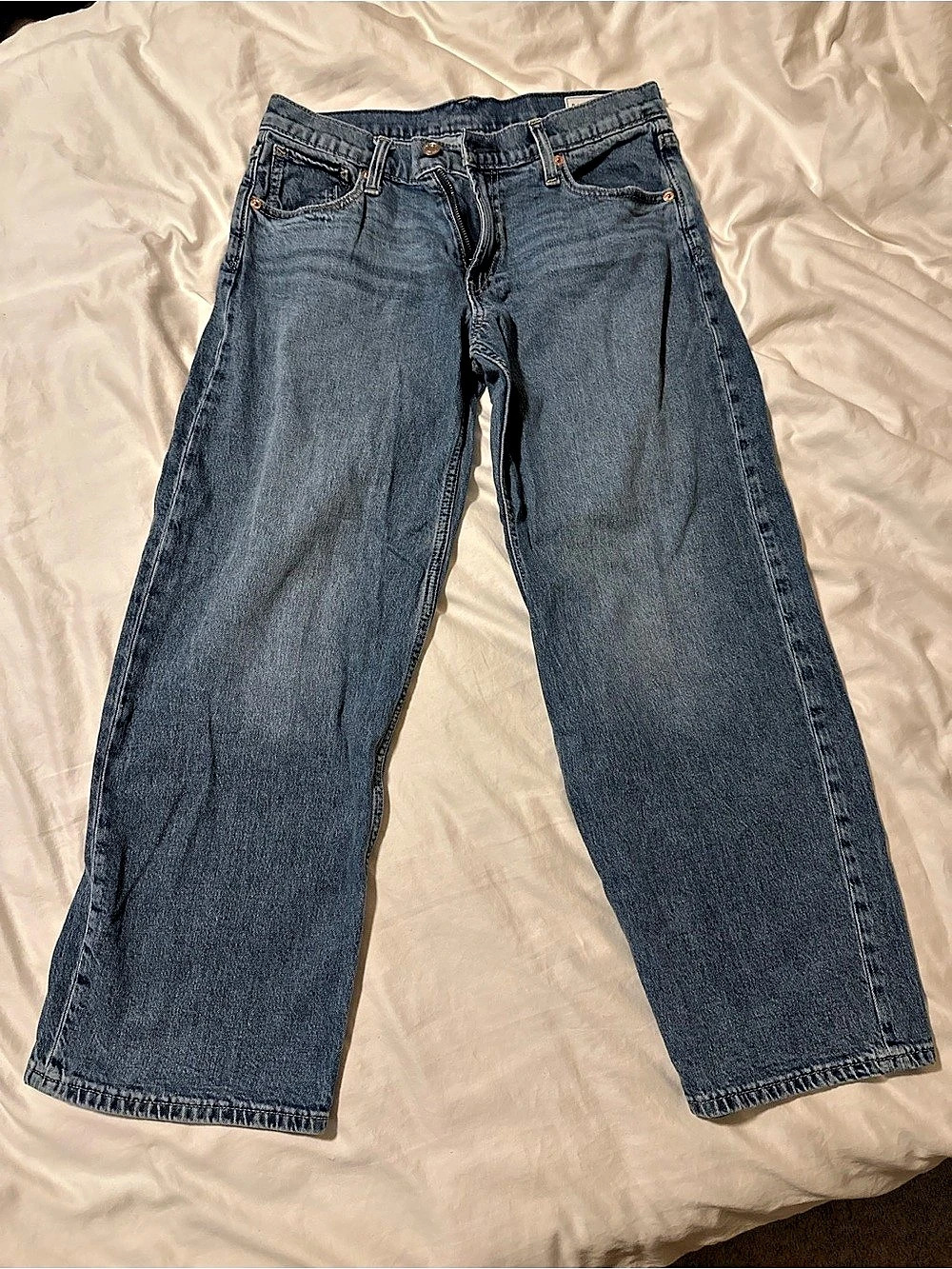 Gap Low Rise '90s Loose Jeans in Blue Waist 27